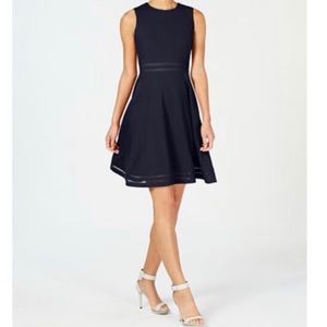 Calvin Klein Illusion Fit and Flare dress NWT Sz10